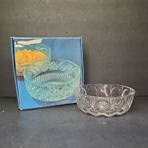 Vintage Anna Hutte Bleikristall West Germany 24% PbO Lead Crystal Dish